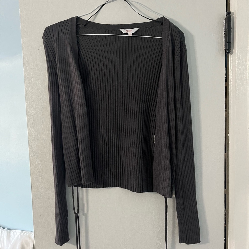 Candie’s lace-up cardigan